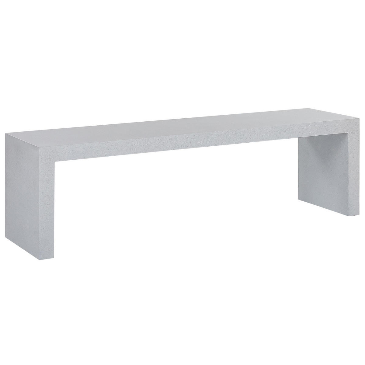 GARTENBANK Betonimitation weiß 150 cm Taranto - Weiß, Stein (150/40/40cm) - Beliani