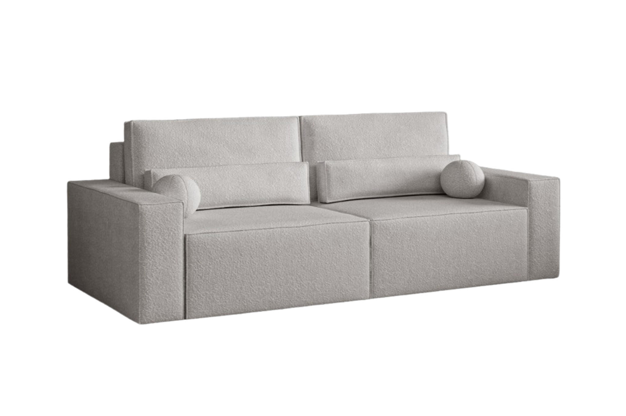 SCHLAFSOFA - Denver mini - Hellgrau (Anthology 15) - Hellgrau, Holzwerkstoff (248/92/110cm) - Möblo