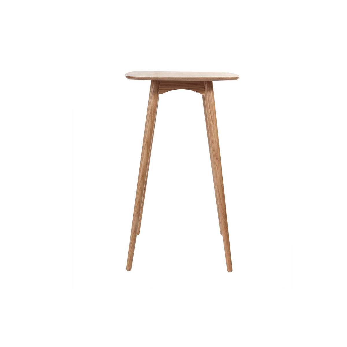 STEHTISCH Rechteckig Eschenholz BALTIK - Eiche Bianco, Holz (60/60/100.5cm) - Miliboo