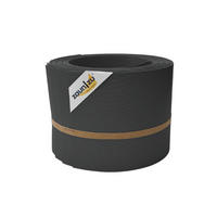 SICHTSCHUTZSTREIFEN Rille 10x Einzelstreifen 2,55m Sichtschutz Anthrazit, 10 x 2,55m - Anthrazit, Kunststoff (2550/19cm) - ZAUN|ZU