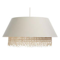 HÄNGELEUCHTE Beige 50/26 cm - Beige, Kunststoff (50/1.3/26cm) - ONZENO