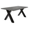 ESSTISCH ausziehbar Eike 7 140 x 90 x 75 Esszimmertisch Schwarzstahl/Graphit - Grau, Holz (140/90/75cm) - 58aufmkessel