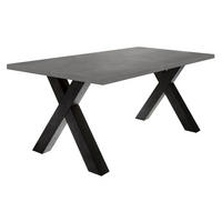 ESSTISCH ausziehbar Eike 7 140 x 90 x 75 Esszimmertisch Schwarzstahl/Graphit - Grau, Holz (140/90/75cm) - 58aufmkessel