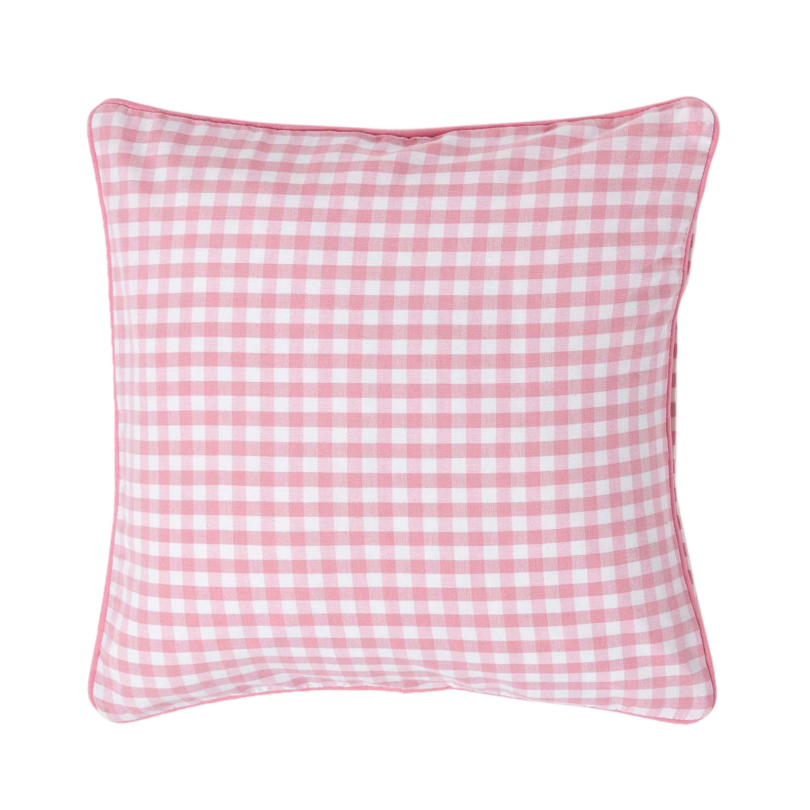 KISSENHÜLLE Vichy-Karo 45/45 cm, 100% Baumwolle - Rosa, Textil (45/45cm) - Homescapes