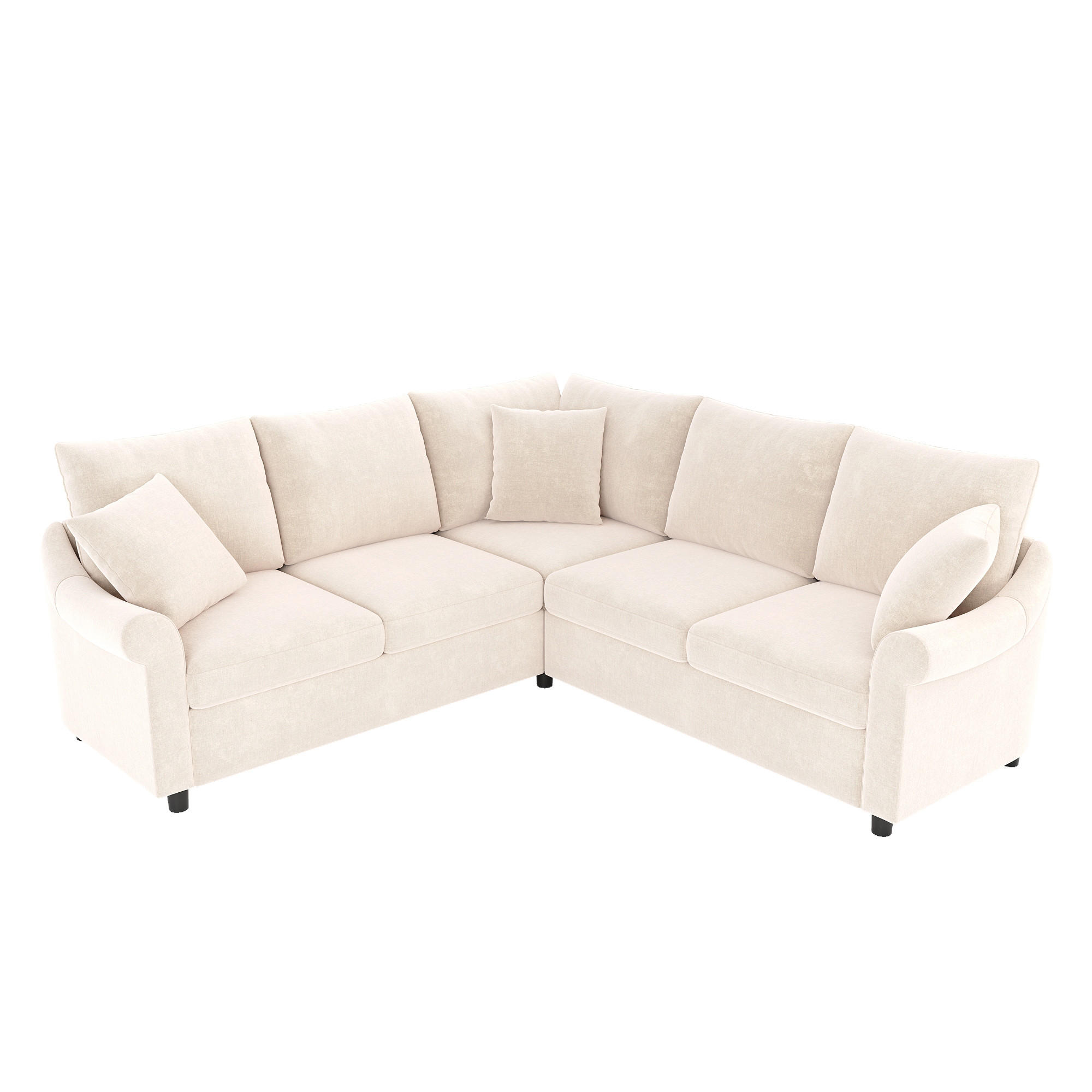 ComfortXL Ecksofa Beige 217x217 cm