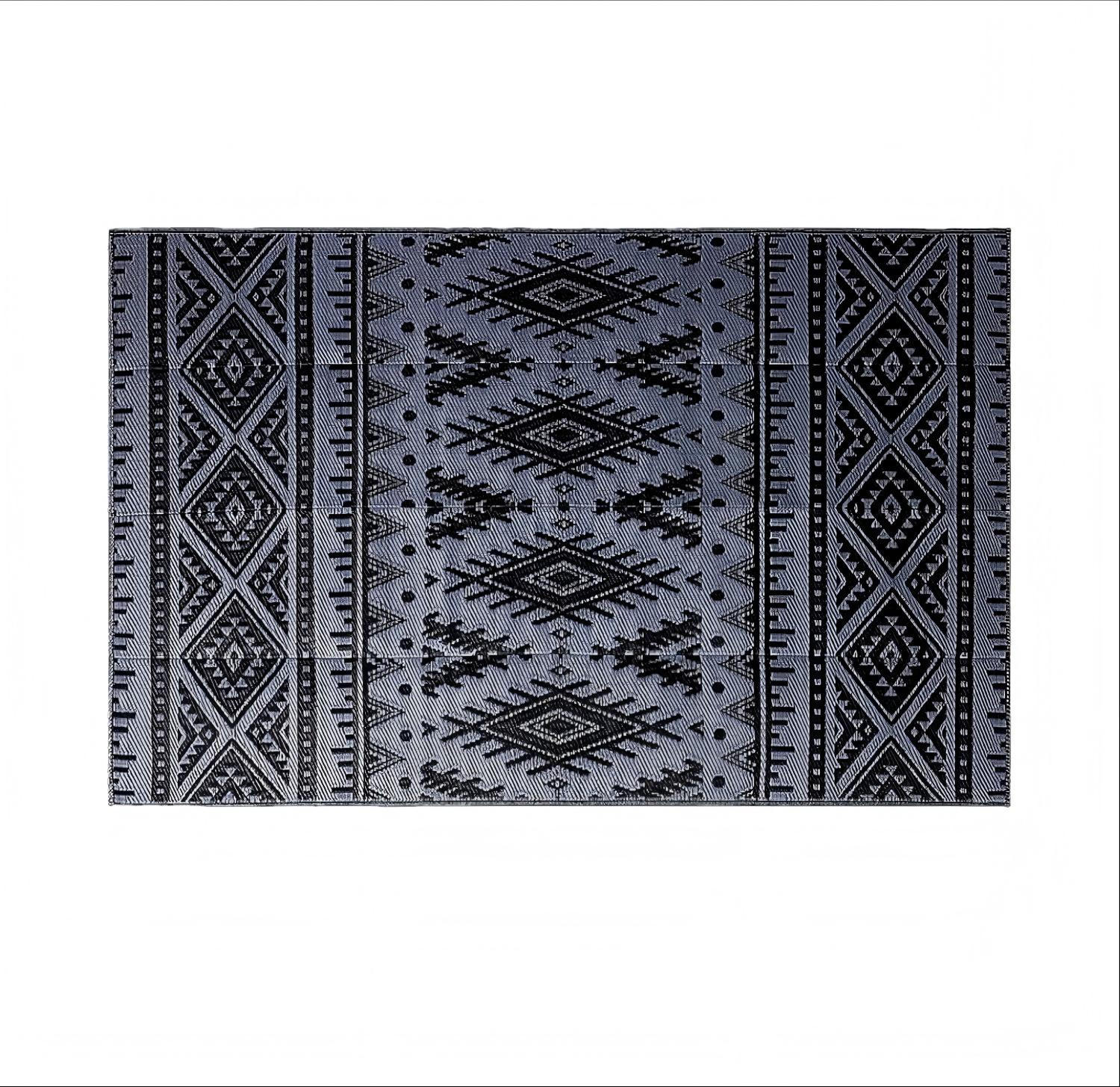 TEPPICH Hom025 Schwarz 120 x 180 cm - Brombeere, Fell (240/300cm)