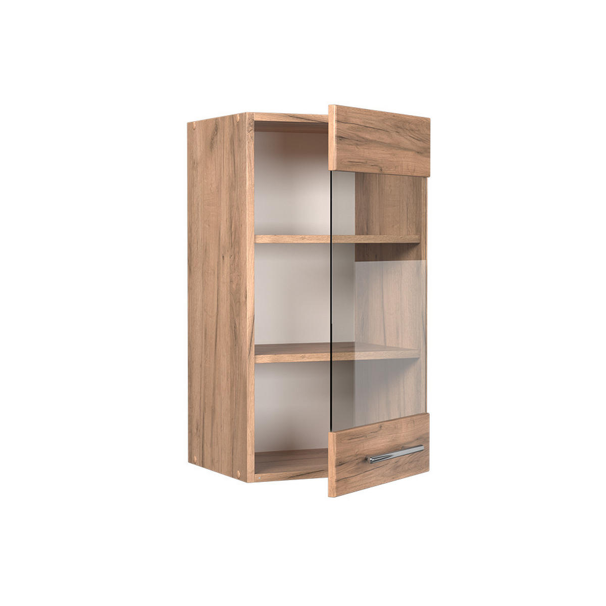 KÜCHENGLASSCHRANK Fame-Line Goldkraft Eiche 40 cm - Honigeiche, Holzwerkstoff (40/72/34.1cm) - Vicco