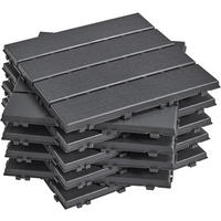 MODULARNE plošče za teraso z vgradnjo brez orodja - barve javorja, krzno (31/31/2cm) - SoBuy