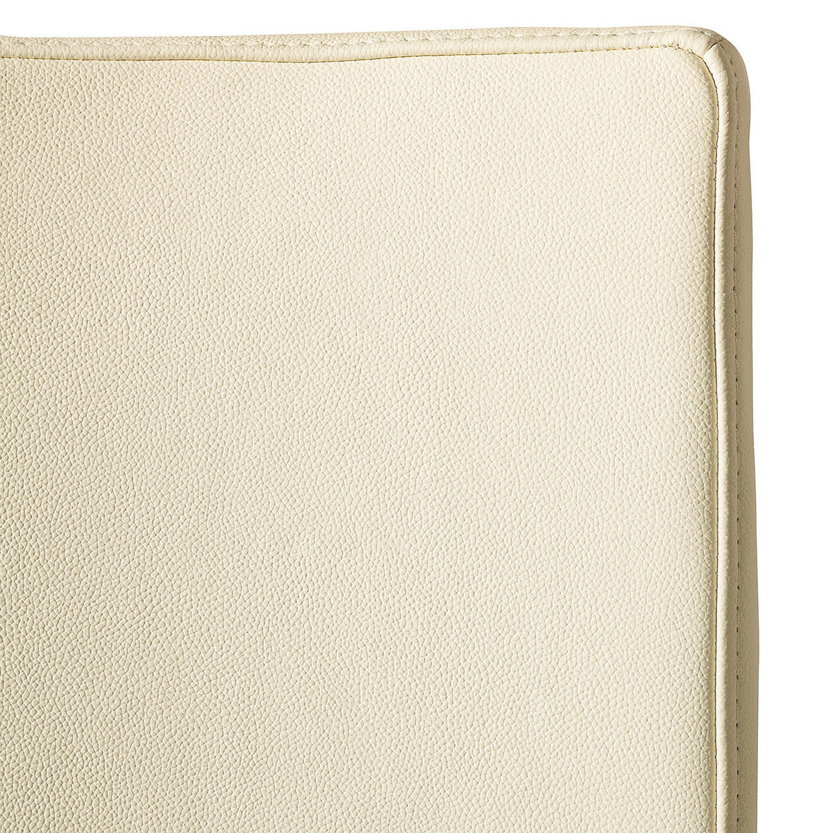 FREISCHWINGER - Edelstahlfarben/Creme, Leder/Metall (43/103/52cm) - home24