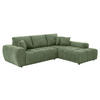SOFA 3-Sitzer, Grün - Grün, Textil (205/270cm) - Oviala