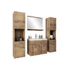 BADMÖBEL-SET Montreal XL - Braun, Holzwerkstoff (30/132/30cm) - MIRJAN24