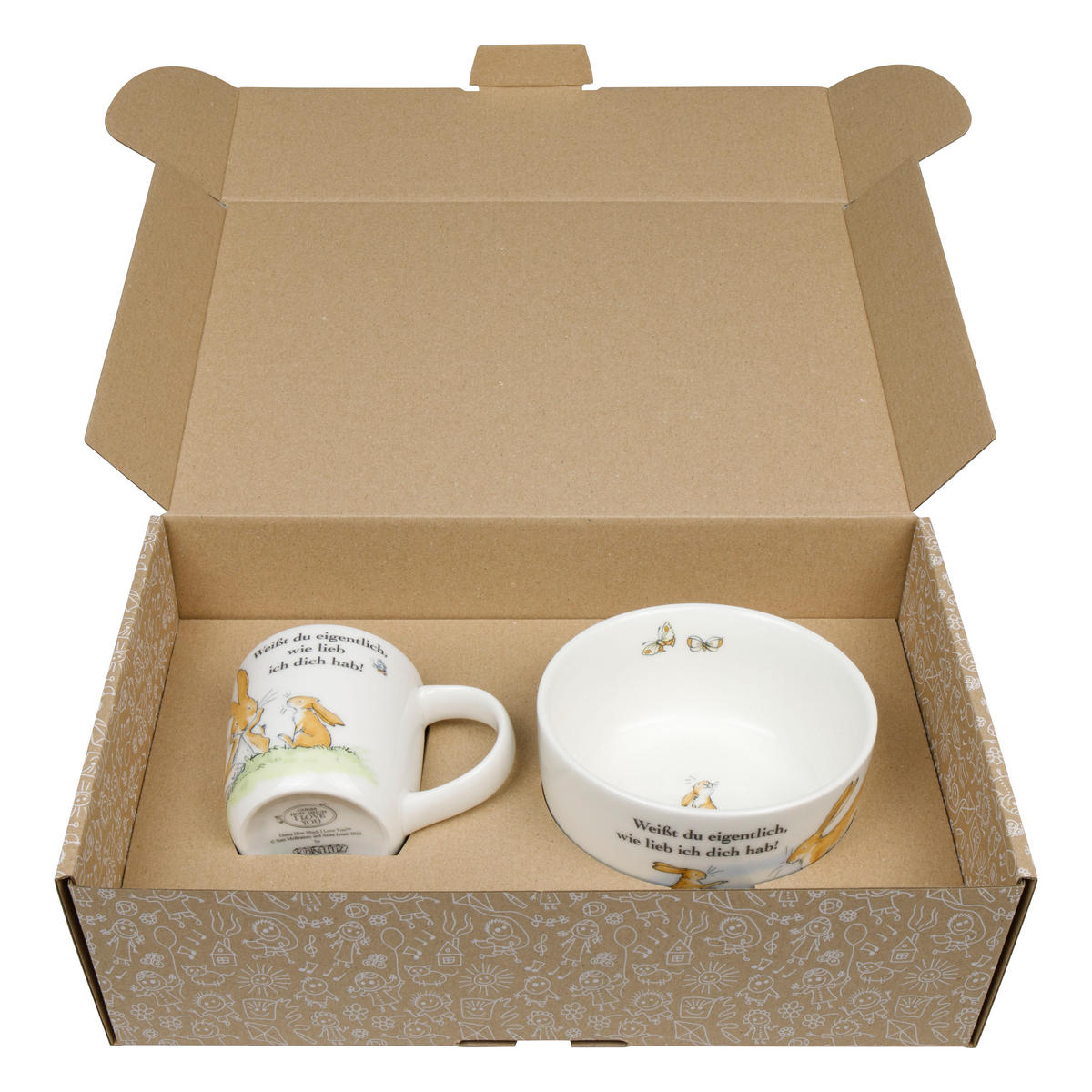 KINDERSET 3-tlg. Weißt du eigentlich - Naturfarben, Keramik (19.1/19.1/2.4cm) - Könitz