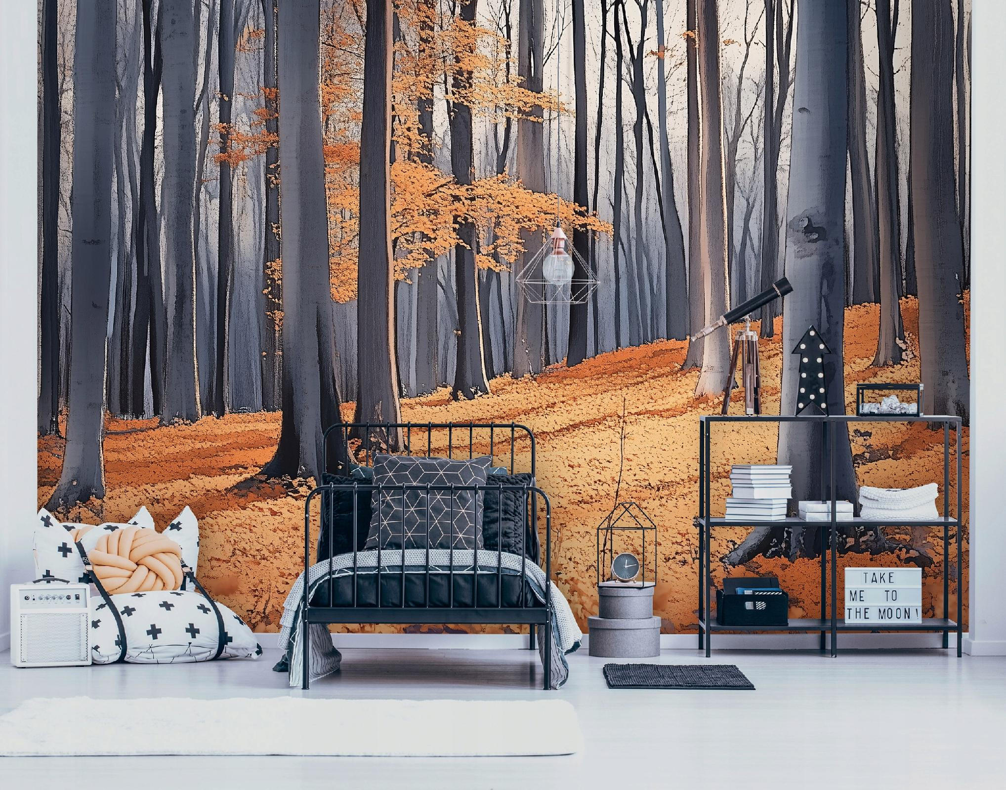 FOTOTAPETE Wald Bäume Natur Vlies Tapete Wohnzimmer 250x175 - Multicolor, Papier (250/175cm) - Wallarena