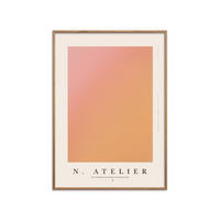 POSTER mit Rahmen Poster & Frame - Collection - N. Atelier | Poster & Frame 002 - Eichefarben/Orange, Holz/Papier (50/70cm) - Poster&Frame