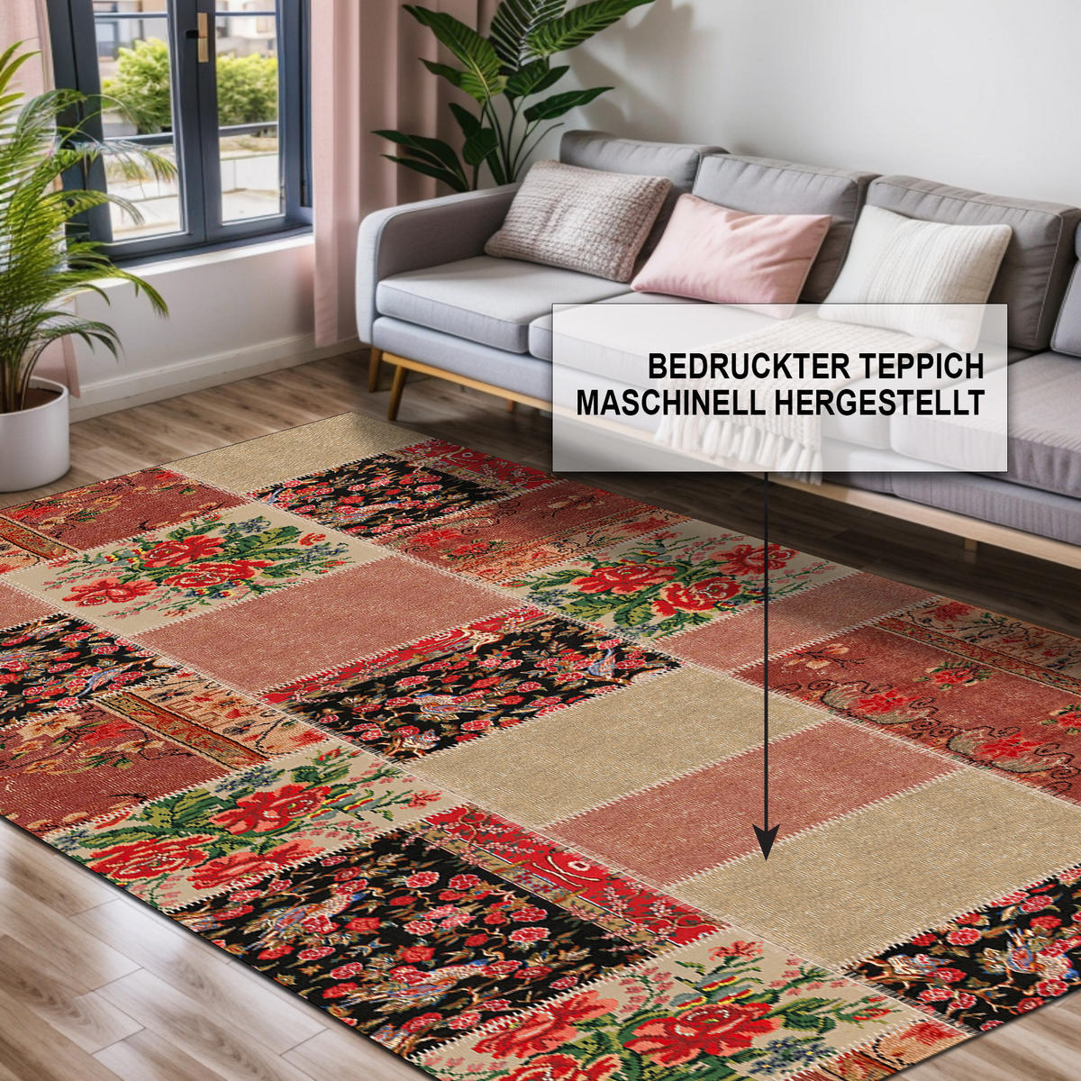 TEPPICH Zelda 200/300 cm - Multicolor, Textil (200/300cm) - Bamyum