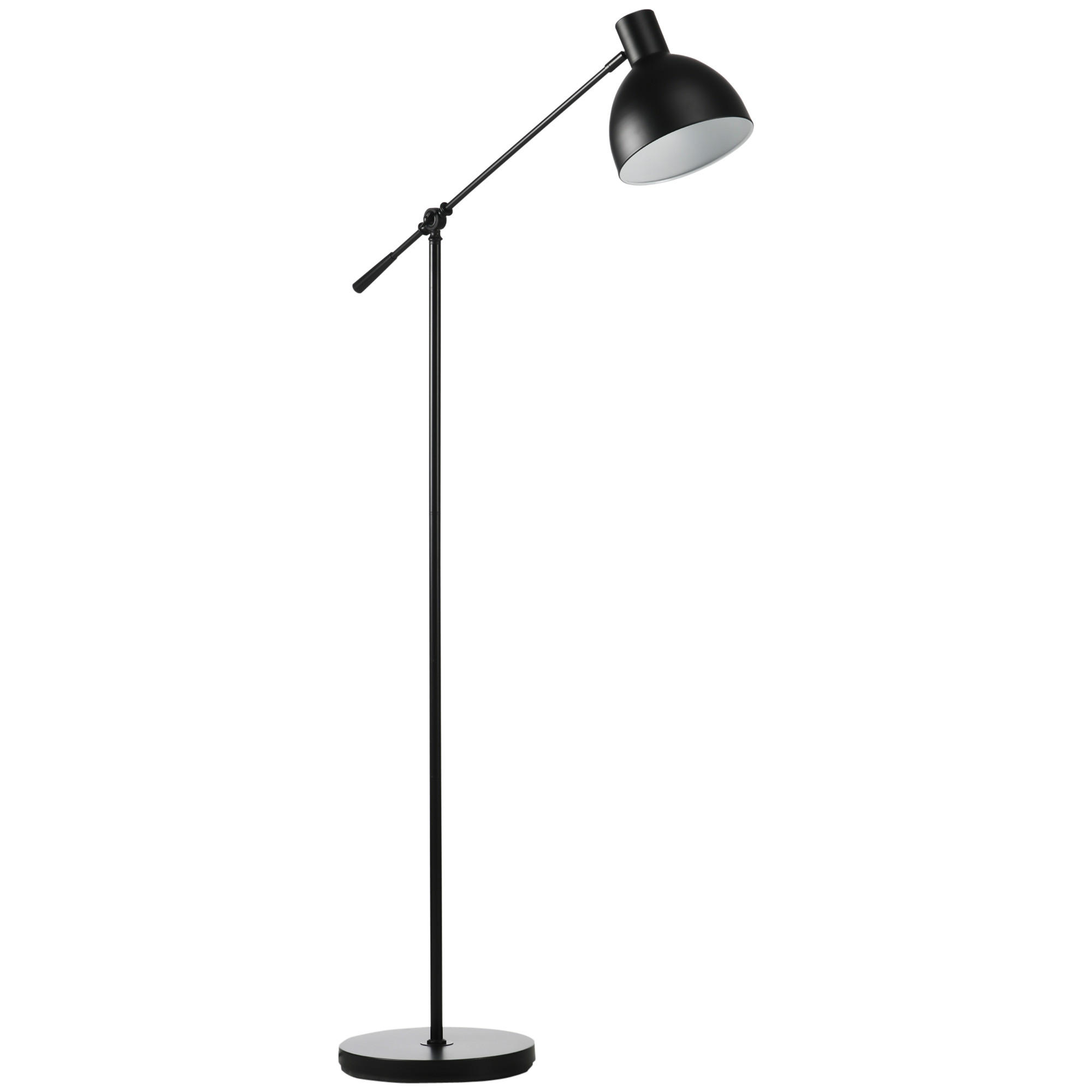HOMCOM STOJACÍ LAMPY s nastavitelnou výškou, 40 W stojací lampa bez žárovky s paticí E27