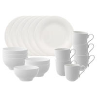 FRÜHSTÜCKS-SET New Cottage Basic weiß 18er Set - Weiß, Keramik (1/1/1cm) - Villeroy & Boch