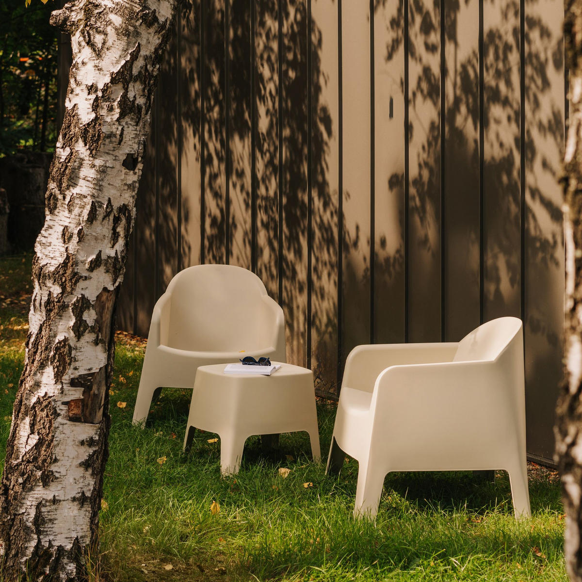 GARTENMÖBEL-SET MALUS, 4-tlg - Beige, Kunststoff - KONSIMO®
