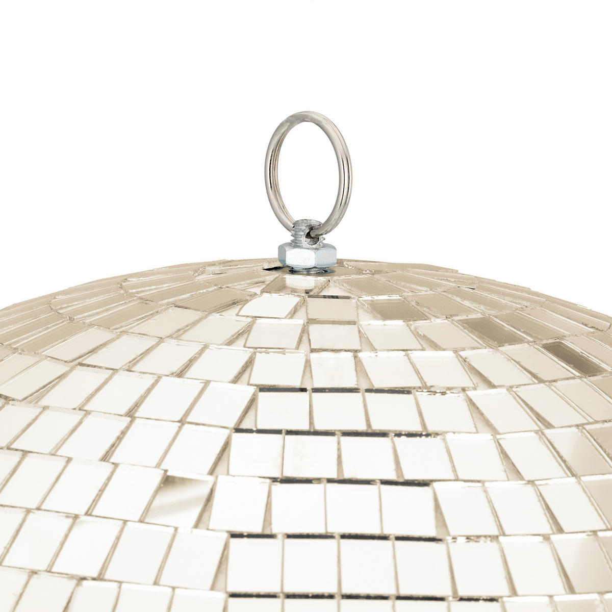 DISKOKOULE - béžová, textil/sklo (40/40/40cm) - Relaxdays