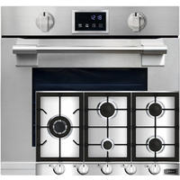 BACKOFEN-SET Einbau-Backofen 60 cm EH 6339+KG 9357 Gas-Kochfeld 90 cm - Silberfarben, Metall (59.4/59.4/57.5cm) - Kaiser Küchengeräte