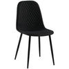 STUHL Stoff Schwarz - Schwarz, Textil/Metall (44/88/54cm) - CLP