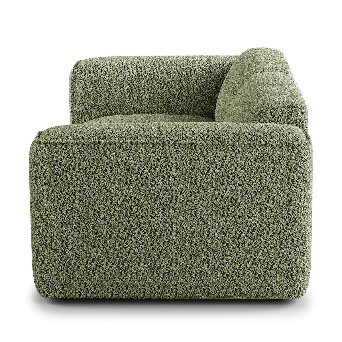 2-SITZER SOFA - Schwarz/Grün, Kunststoff/Textil (220/71/102cm) - home24