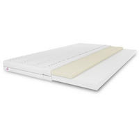 MATRATZENTOPPER TOP5, Latexauflage Größe: 120x200x5, Frabe: Weiß, mittelhart: H3 - Weiß, Textil (120/200cm) - Marpur
