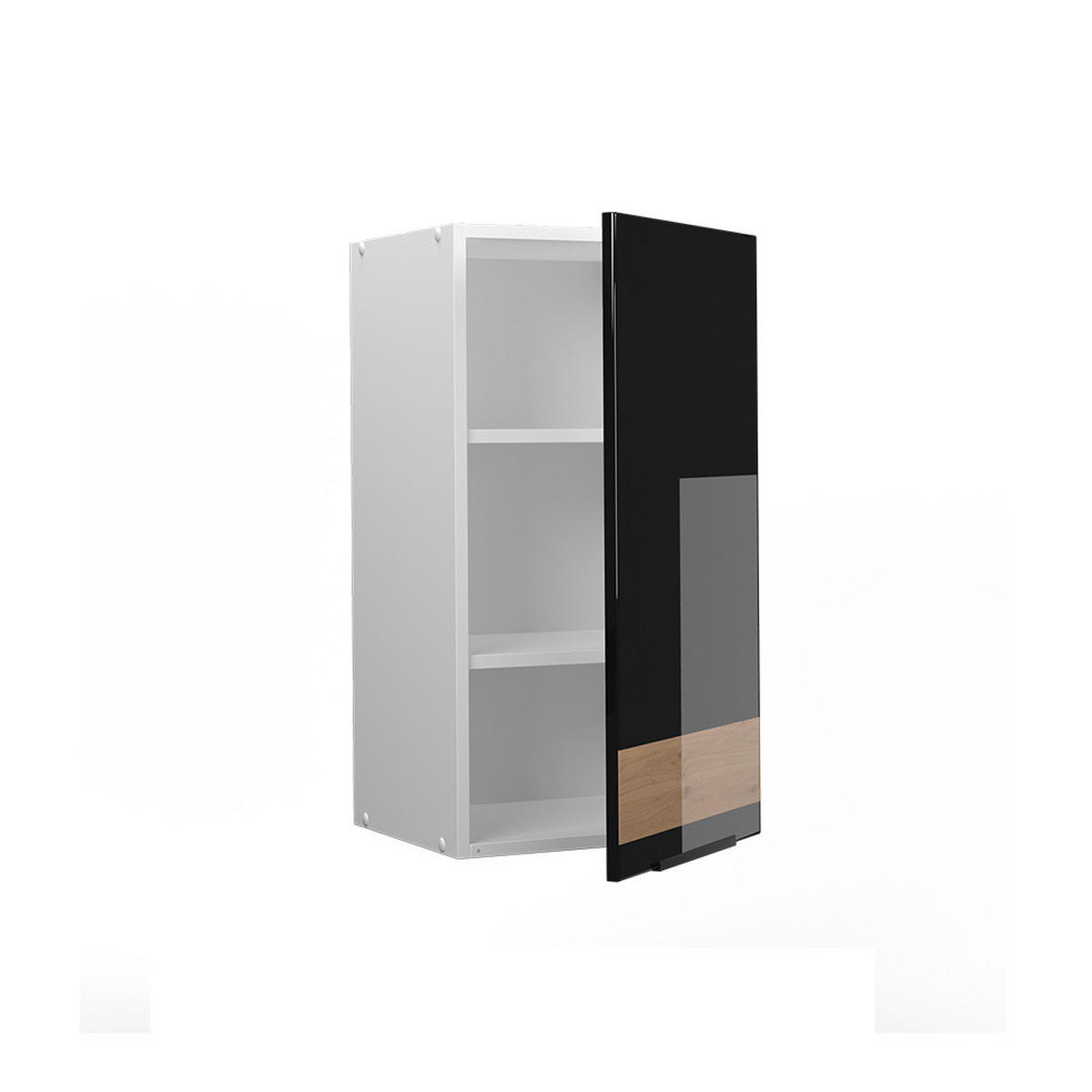 HÄNGESCHRANK Fame-Line Schwarz Eiche hochglanz 40 cm - Schwarz Hochglanz/Schwarz, Holzwerkstoff (40/72/34.1cm) - Vicco