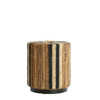 POUF Yuturi Braun 40/40/45 cm - Braun, Naturmaterialien (40/45/40cm) - Light & Living