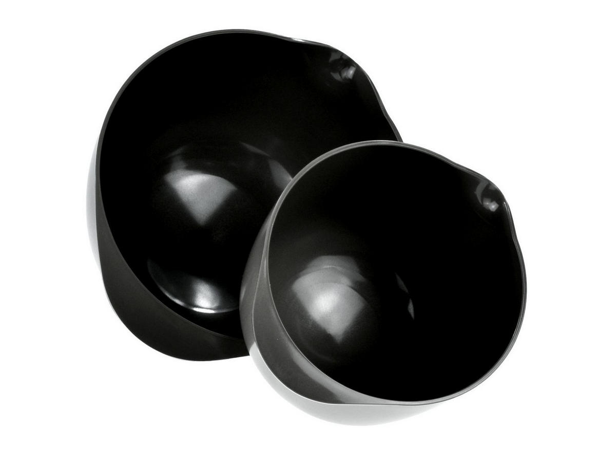 RÜHRSCHÜSSEL-SET Margrethe New schwarz (2tlg) - Schwarz, Kunststoff (21/15cm) - Rosti