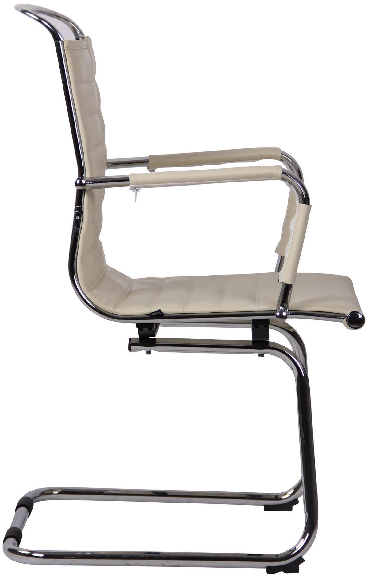 SCHWINGSTUHL Lederlook creme - Chromfarben/Creme, Textil/Metall (57/96/60cm) - CLP