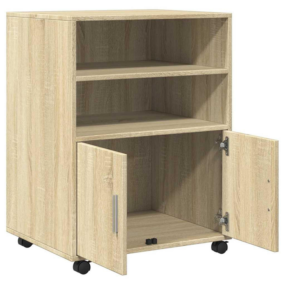 ROLLSCHRANK Sonoma-Eiche 55/40/91 Cm Holzwerkstoff - Braun, Holzwerkstoff (40/91/55cm) - vidaXL