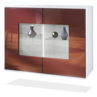 KOMMODE Grömitz Bordeaux Hochglanz - Bordeaux, Holzwerkstoff (92.5/73.5/35cm) - Vladon