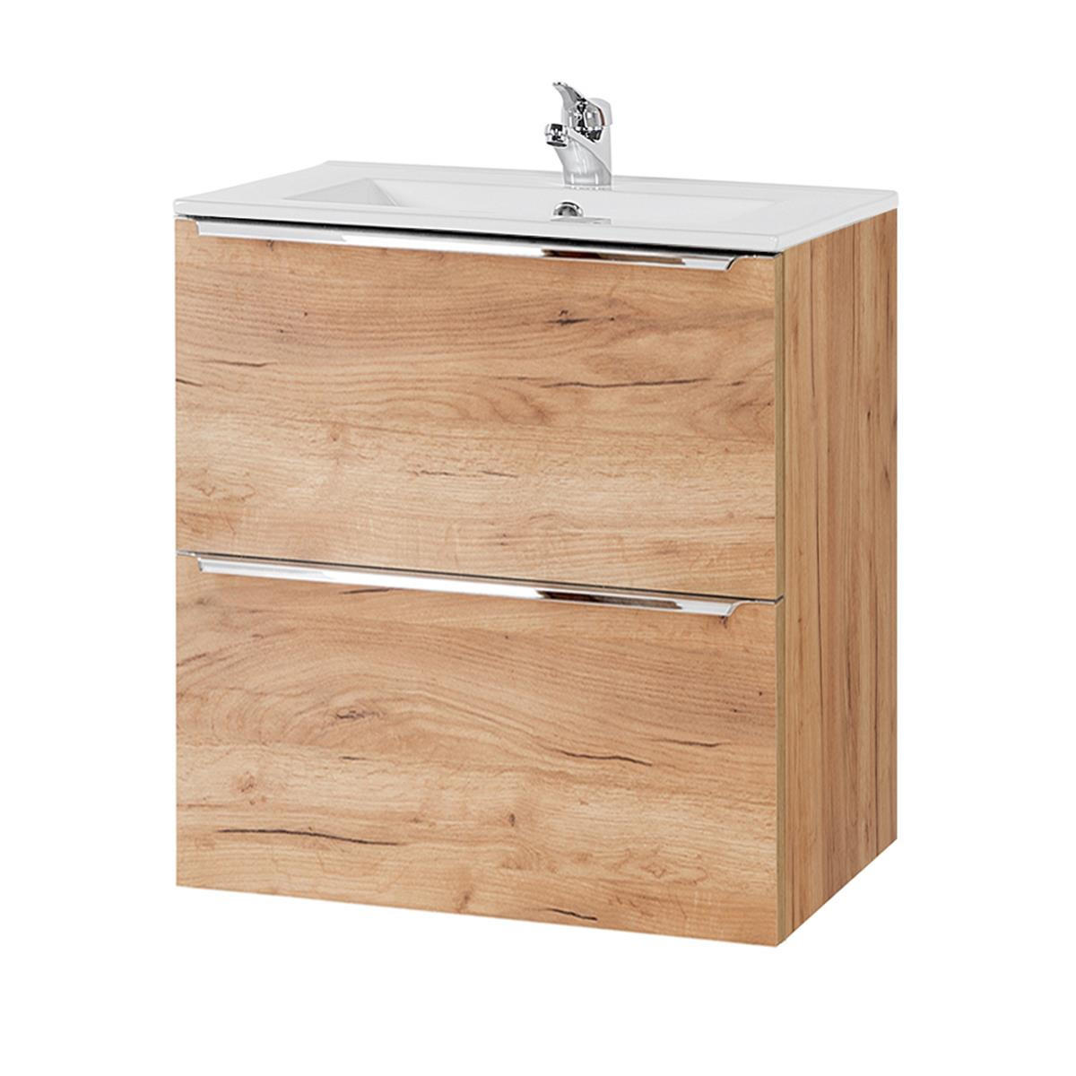 WASCHTISCH Toskana-56 - Braun, Holzwerkstoff (61/58/46cm) - Lomado