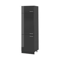 DULAP ÎNALT R-Line, Antracit lucios ridicat/antracit, 60 cm - negru cu luciu intens/antracit, compozit lemnos (60/206.8/57.2cm) - Vicco