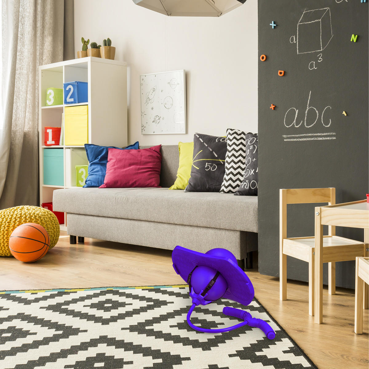 POGO-BALL - Lila, Kunststoff (39/29cm) - Relaxdays