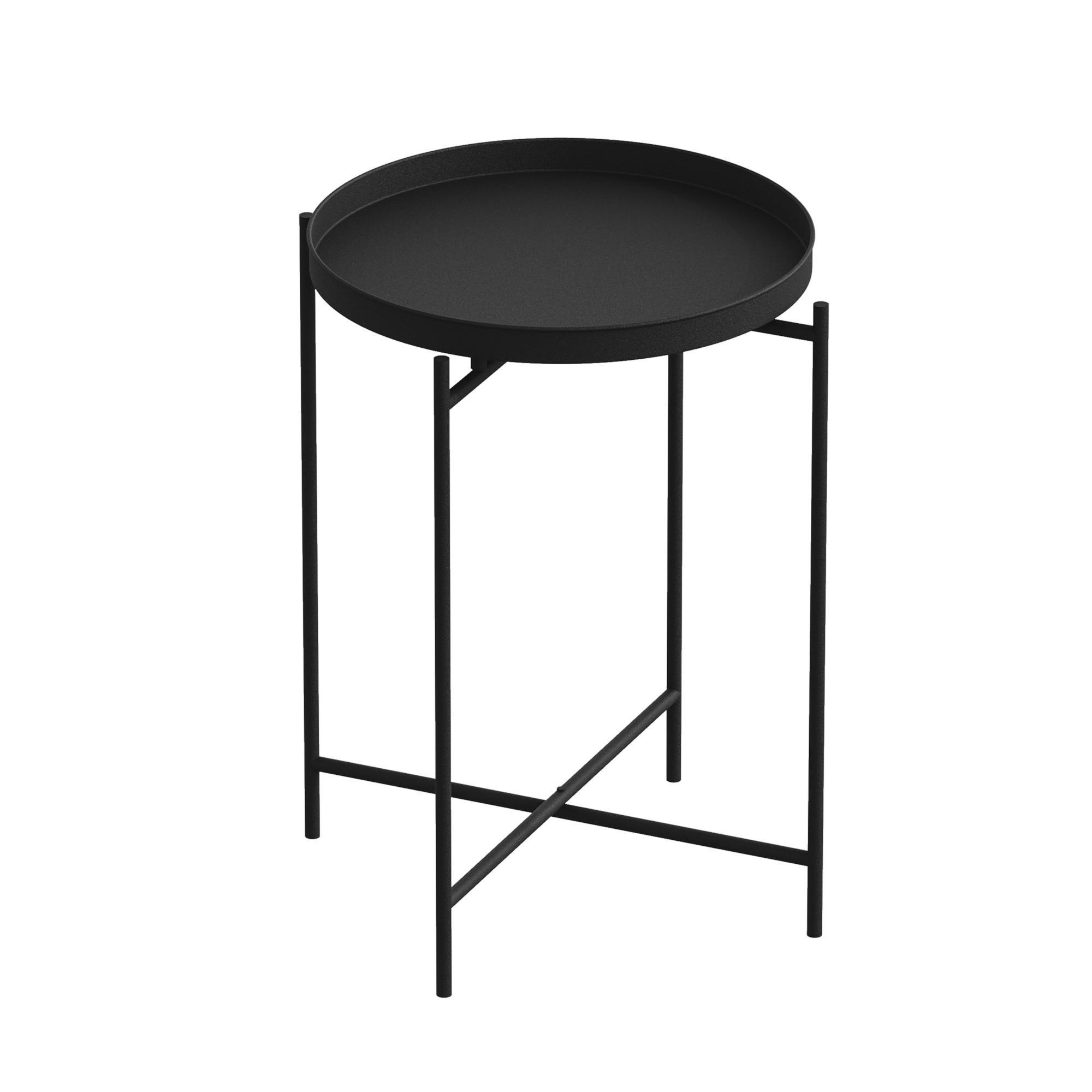 COUCHTISCH sheby Schwarz - Schwarz, Holz (46/46/56cm) - Habitat Garten