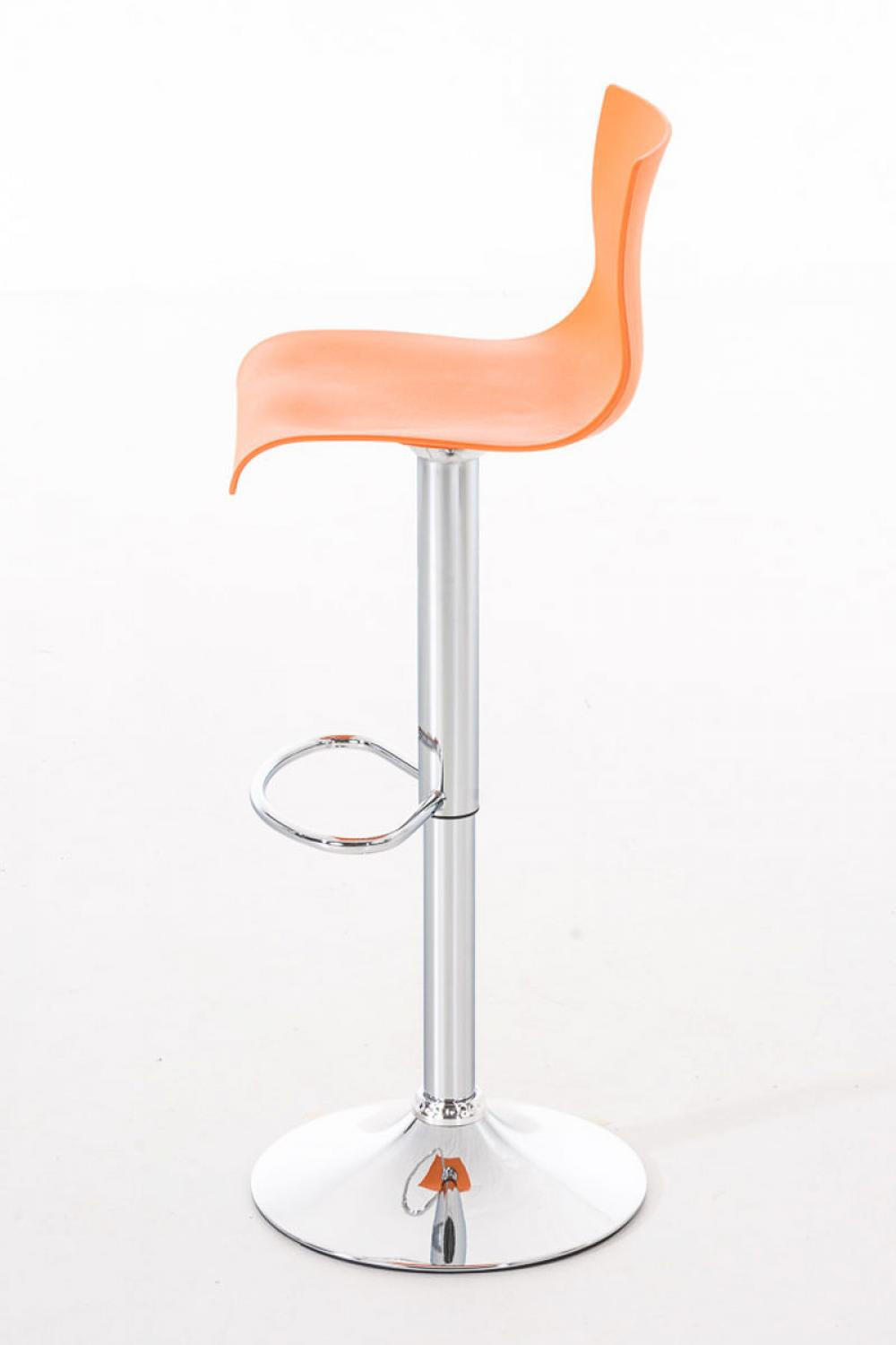 Thumbnail - CLP Barhocker, Orange, Kunststoff, 39x84x36 cm, Esszimmer, Barmöbel, Barhocker