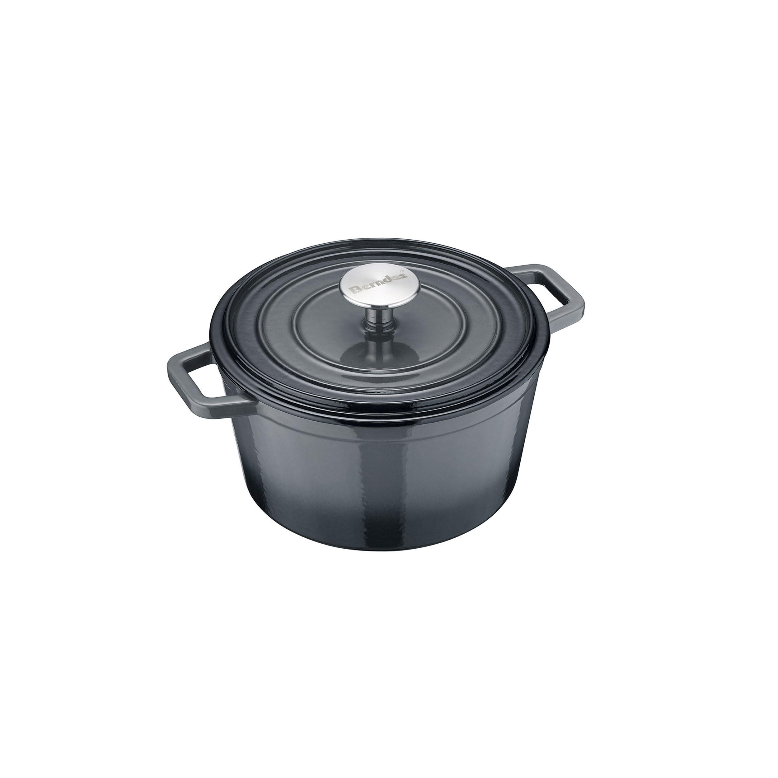 BRÄTER b.iron Bräter, Gusseisen, Schwarz / Grau, 20 cm - Schwarz, Metall (24.2/22.5/13.9cm) - Berndes