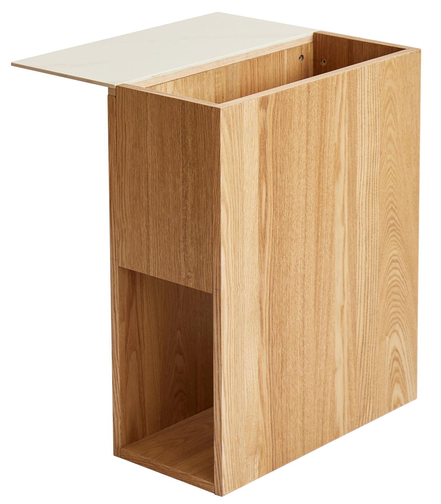 BEISTELLTISCH Rund Braun 50 x 50 x 49 cm - Braun, Holz (18/45/55cm) - Nordlys