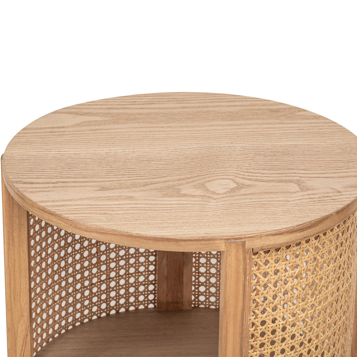 NACHTTISCH Rund Braun 40 x 40 x 63 cm - Braun, Holz (40/63/40cm) - Nordlys