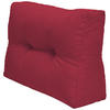 PALETTENKISSEN Eco Elements Seite 60/40/20 cm Rot - Rot, Textil (40/20/60cm) - Beautissu 