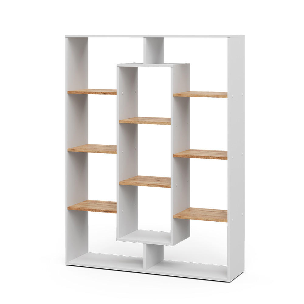 RAUMTEILER Weiß/Goldkraft Eiche 107.2 x 143 cm - Honigeiche/Weiß, Holzwerkstoff (107.2/143/29cm) - Vicco