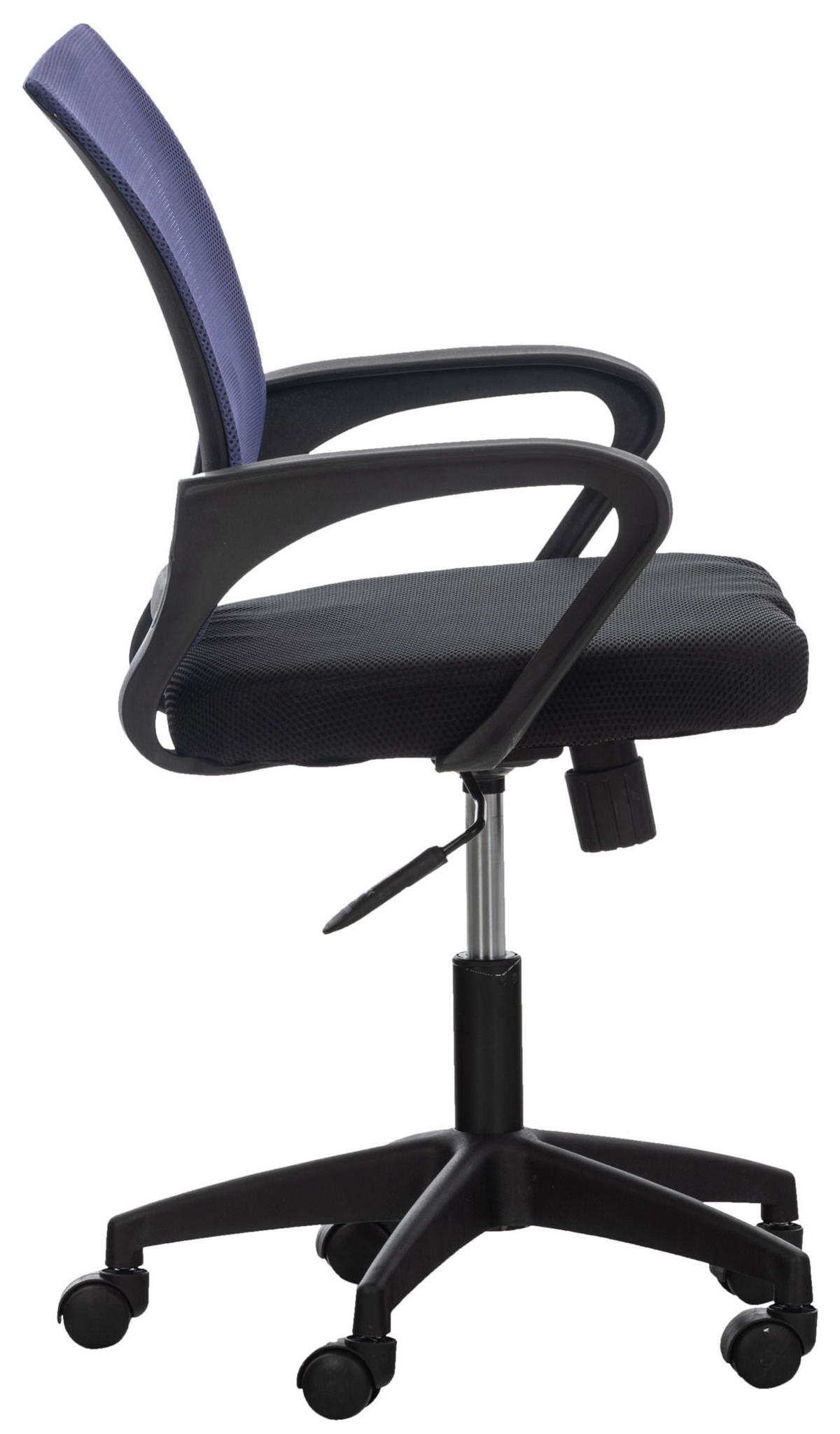 DREHSTUHL Microfaser lila - Lila/Schwarz, Kunststoff/Textil (62/84/50cm) - CLP