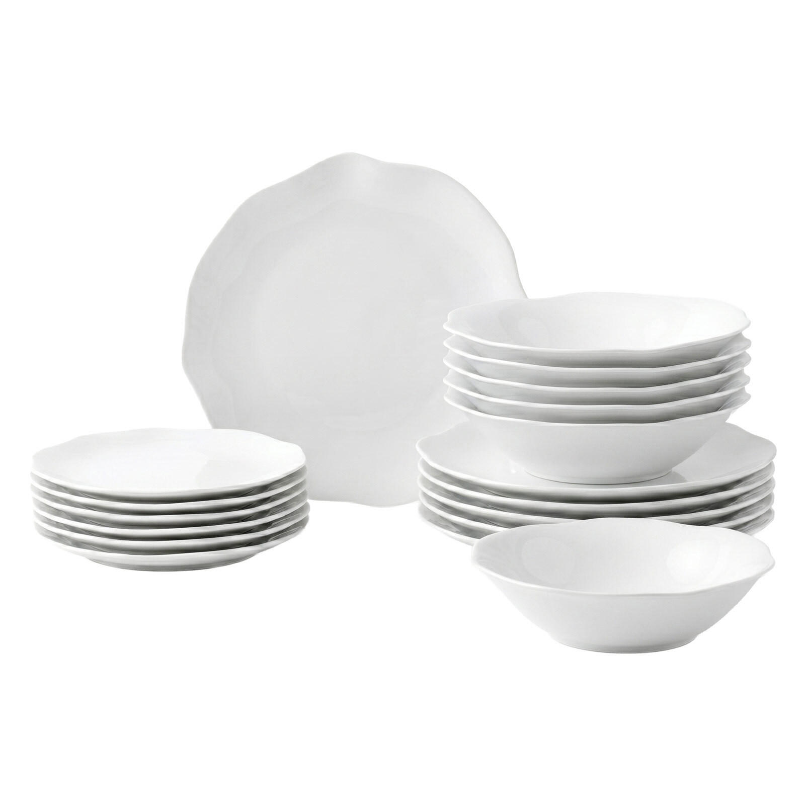 TELLER-SET Pura weiß 18er Set - Weiß, Keramik (1/1/1cm) - Villeroy & Boch