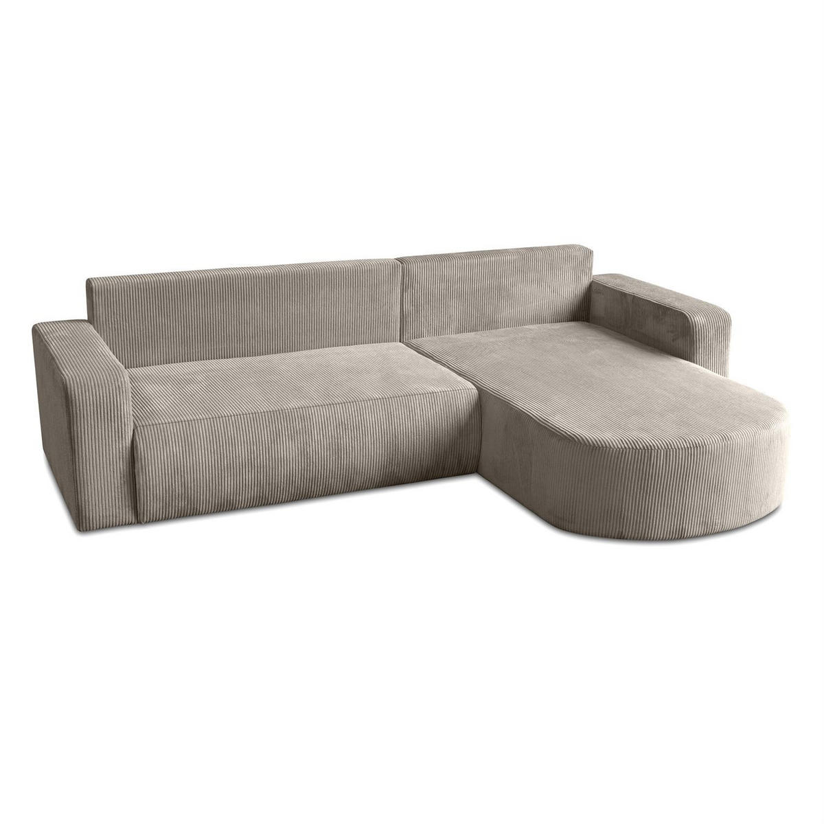 ECKSOFA SOPRANO mit Schlafunktion und Stauraum POSO 02 - Beige, Textil (271/175cm) - Lookway