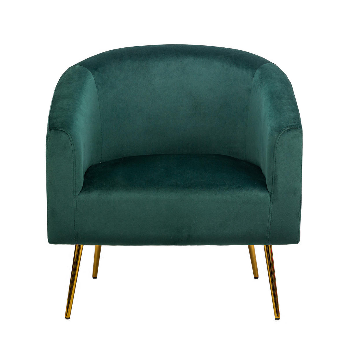 SESSEL Samt Grün - Grün, Textil (75/76/65cm) - Nordlys