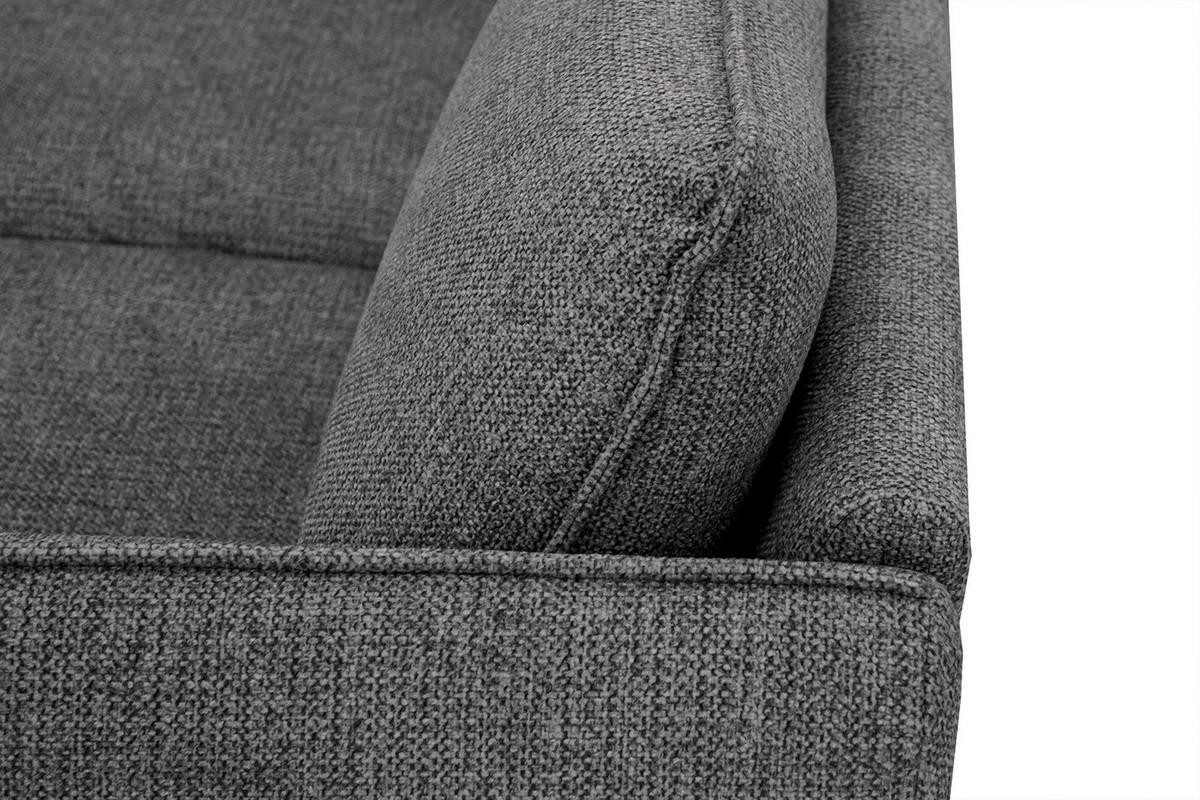 ECKSOFA HOSTEN 4-Sitzer, anthrazit - Anthrazit/Schwarz, Holzwerkstoff/Textil (158/269cm) - Courtois Laville