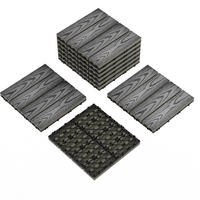 TERRASSENFLIESE 9-teilig 12x12 Zoll, Grau - Grau, Holz (30/30/2cm) - Kaket