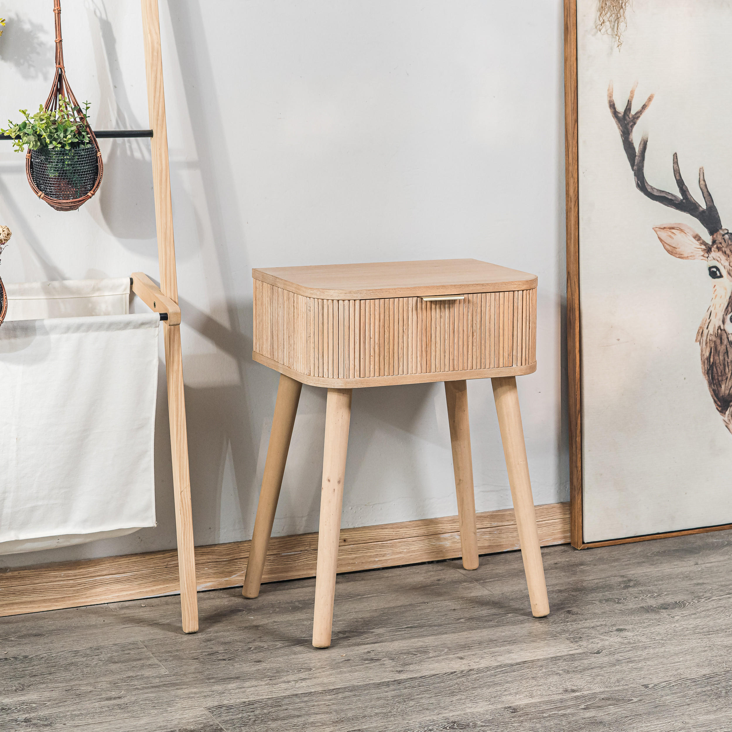 NACHTTISCH Rechteckig Braun 40 x 30 x 55 cm - Braun, Holz (40/55/30cm) - Nordlys